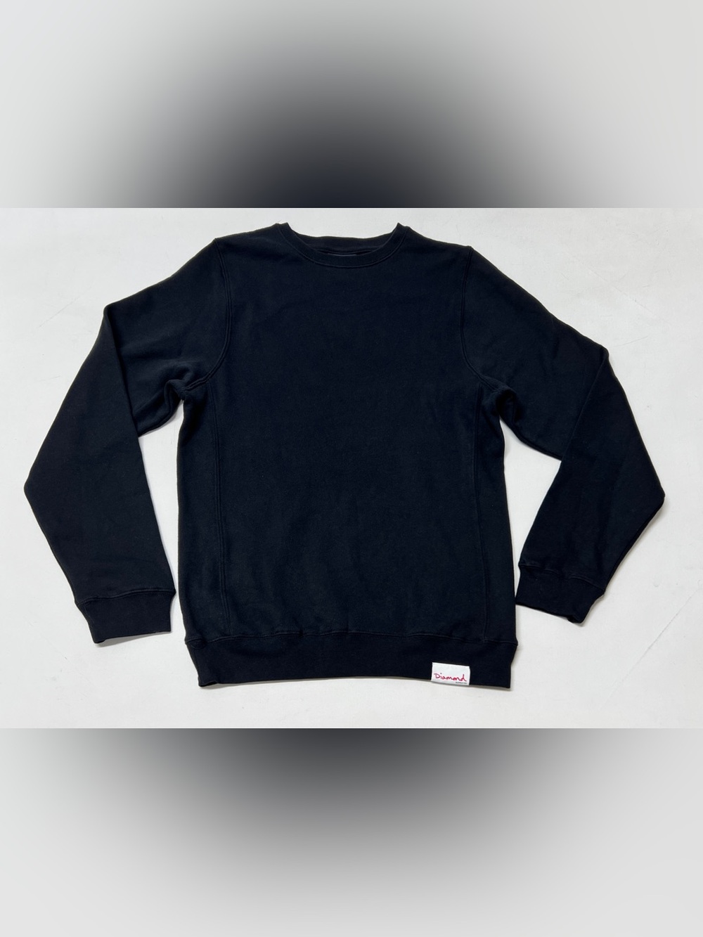 Diamond Supply Co Black Crewneck Sweatshirt Men's Small Cotton Blend Pullover